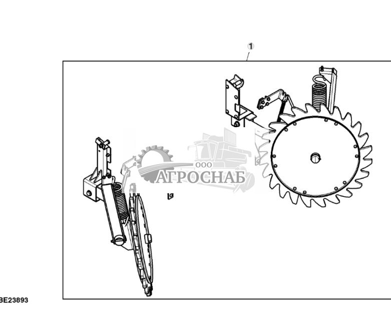 Комплект для самостоятельной установки, сходящиеся колеса, стандартный подборщик - ST720501 59.jpg